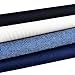 EBOOT 4 Colors 12 Pieces Iron on Patches Iron on Denim Cotton Patches Iron-on Repair Kit, 5 by 3.9 Inch