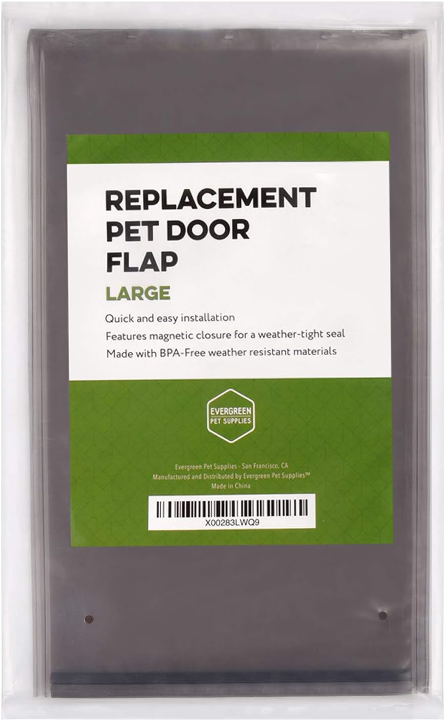 Large Replacement Dog Door Flap Compatible with PetSafe Freedom Doggie Doors - Weather Resistant - Measures 10 1/8" x 16 7/8" Made from flexible, durable, weather resistant materials- Doggie Door Flap : Pet Supplies