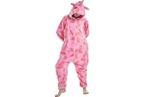 DICUIRD Unisex Adult One Piece Animal Pajamas, Cosplay Christmas Colorful Sleepwear Outfit Birthday Gift