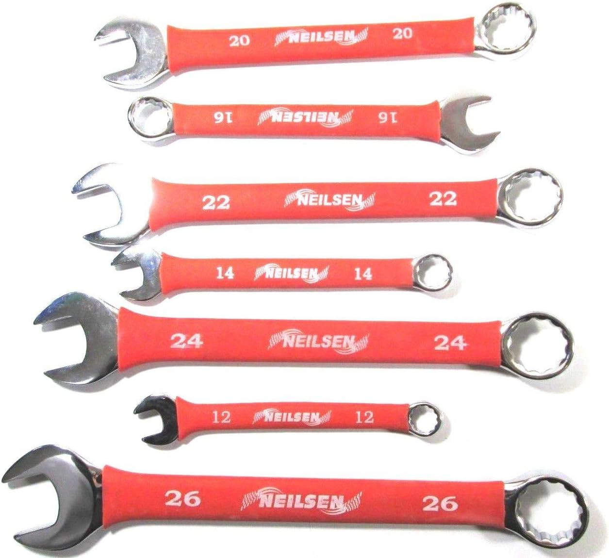 Neilsen CT0126 6-32 mm Combination Spanner Set - (25-Piece), Red, 1 Pack/S - Image 4