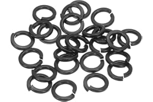 uxcell Split Lock Washer, M10 304 Stainless Steel Spring Lock Washer 25pcs, Black