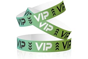 100pcs Disposable Wristbands for Event Admission: VIP Paper Wristbands for Concerts, Parties, Membership Identification Brace