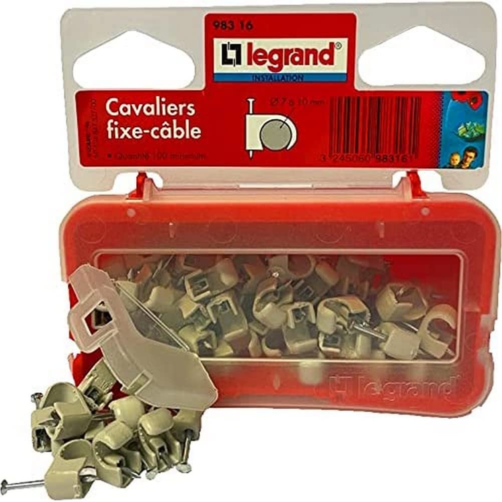 Legrand Multifix LEG98316 Clips for Cables Diameter 7-10 mm Pack of 100 Grey