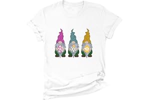 TYUHAW T-Shirt for Women Crewneck Easter PrintingDailyLoose Blouses Tops Tee Shirt Women