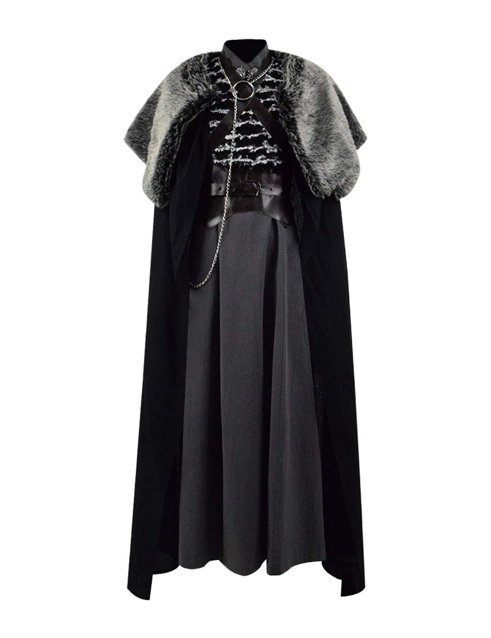 TISEA Women's Daenerys Targaryen Arya Cosplay Costume Long Dress Uniform