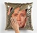 Bad Bananas Nick (Nicolas) Cage Face Mermaid Reversible Flip Sequin Throw Pillowcase - Funny Gag Gift Pillow Cover