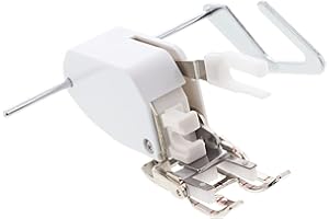 Sewable Open Toe Walking Foot with Adjustable Guide | Fits Low Shank Sewing Machines - Brother, Janome, Singer, and More | Even Feed Foot for Quilting and Sewing Multiple Layers