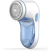 Fabric Shaver, Lint Remover for Clothes, Effectively and Quickly Remove Pills, Sweater Shaver with Stainless Steel 3-Leaf Blades and Safety Lock Protection.(Blue &amp; White)