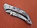 DR-5202-B Custom made damascus blade and bolsters awesome folding/Pocket knife