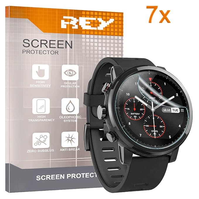 ELECTRÓNICA REY 7X Protector de Pantalla para XIAOMI AMAZFIT ...