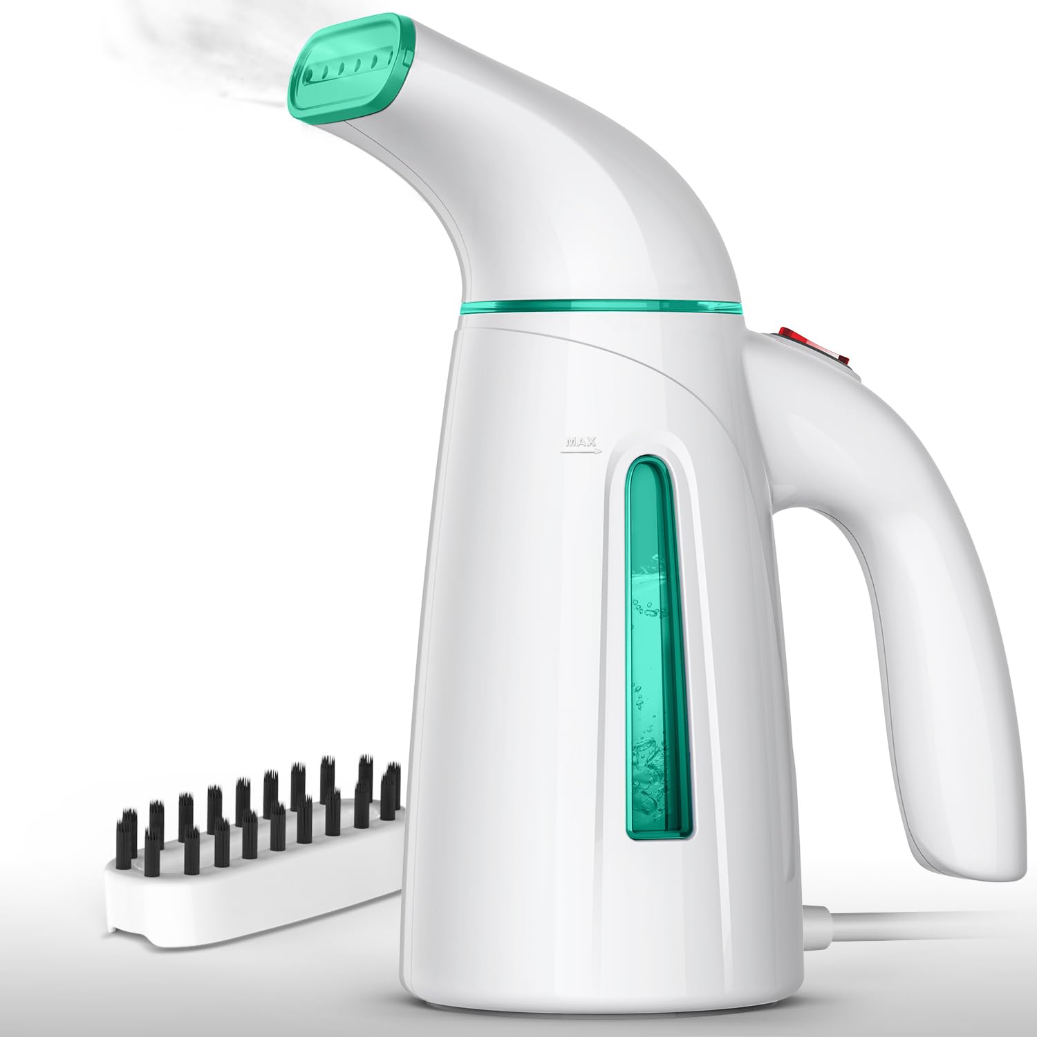 Photo 1 of OGHom Steamer for Clothes,Portable Handheld Travel Steamer,300ml Large Capacity,950W,30 Second Fast Heat Up Garment Steamer (Turquoise)