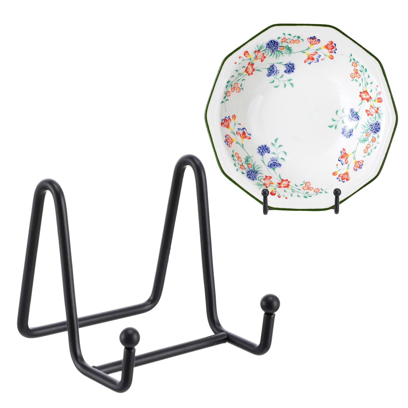 Gjinxi Picture Stands for Display, 3 Inch Metal Plate Holders for Displaying, Decorative Plate Stand, Plate Holder Display Stand, Picture Frame Stand, Plate Display Stands for Book Photo Collectibles