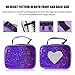 Girls Flip Sequin Lunch Box Insulated Lunch Tote Bag for Kids Glitter Mermaid Lunch Box for School Work Travel Picnic
