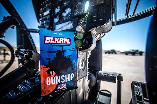 BLACK RIFLE COFFEE COMPANY GROUND COFFEE LIGHT ROAST – ROASTED BLEND MADE FROM PURE ARABICA BEANS – COLOMBIAN & BRAZILIAN BEANS – VETERAN FOUNDED & AMERICAN MADE (GUNSHIP ROAST, 12OZ BAG)
