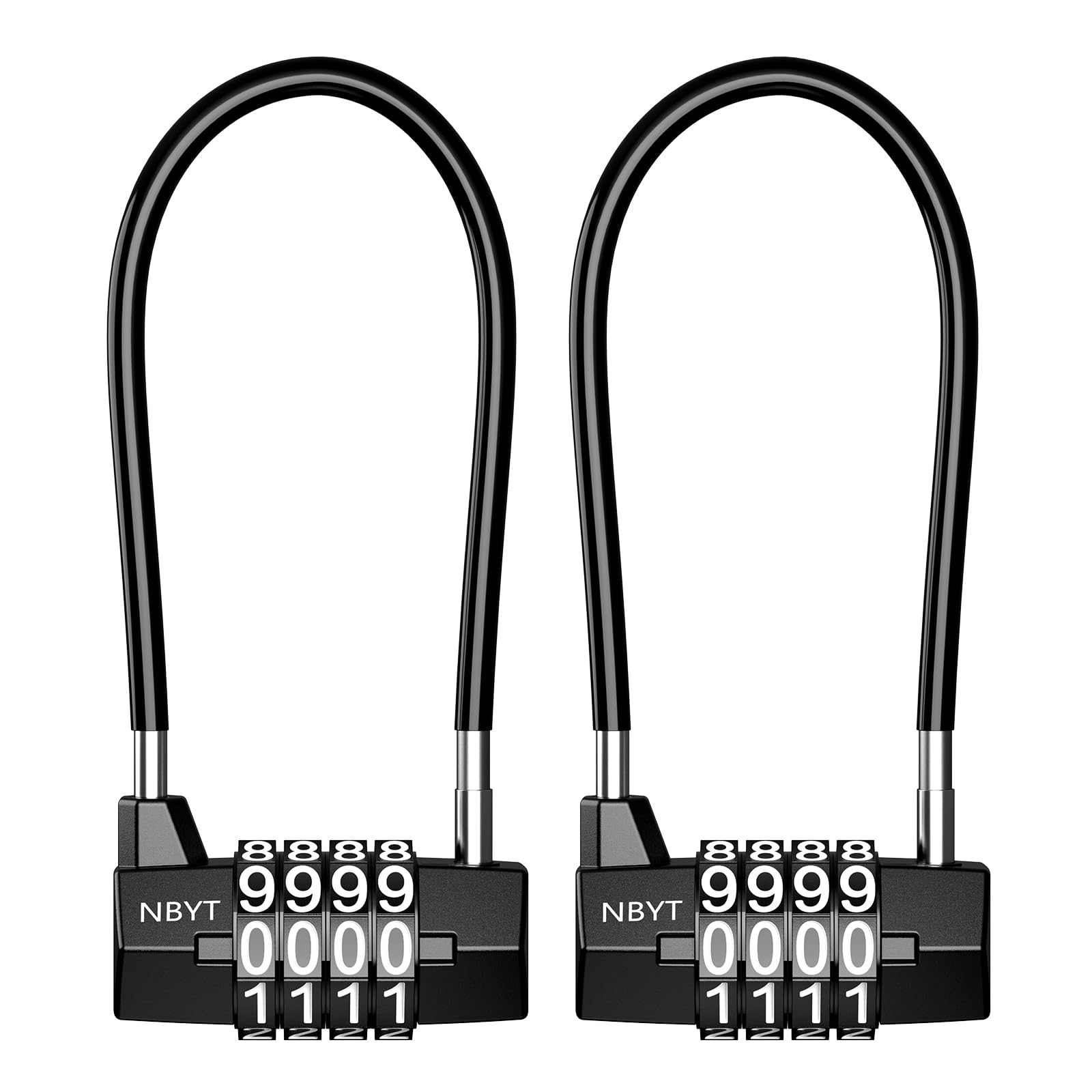 Ankilo 2 Pack 4 Digit Combination Padlock, 3.54 inch Outdoor Waterproof Resettable Padlocks with Code for School, Employee, Gym & Sports Locker, Gate, Case, Toolbox, Fence