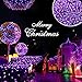 YAKEXI 200 LED Solar Christmas Lights, 72 ft Halloween String Lights Waterproof Outdoor Fairy Lights for Xmas, Home, Wedding, Patio, Lawn, Garden, Porch, Party and Holiday Decorations (Purple)