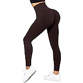 OMKAGI Scrunch Butt Workout Leggings for Women High Waisted Tummy Control Yoga Gym Pants