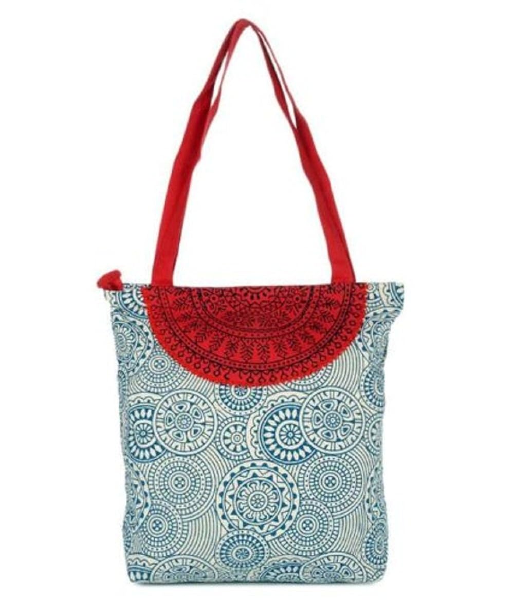 pick pocket women's tote bag (blue) (toblurcircle9)