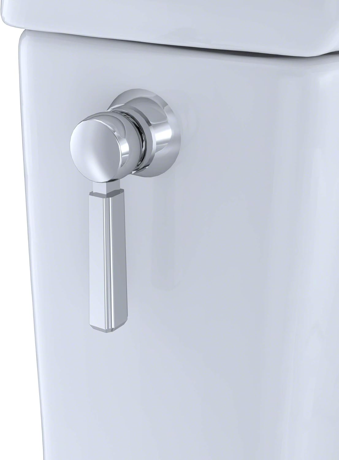 Toilet OULII Easy Use Side Mount Toilet Flush Lever Handle Angle