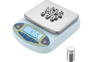 YIFOR Lab Scale 5000gx0.01g High Precision Lab Analytical Balance, Accurate Scientific Laboratory Electronic Scale, Digital Jewelry Scale with Calibration Weight