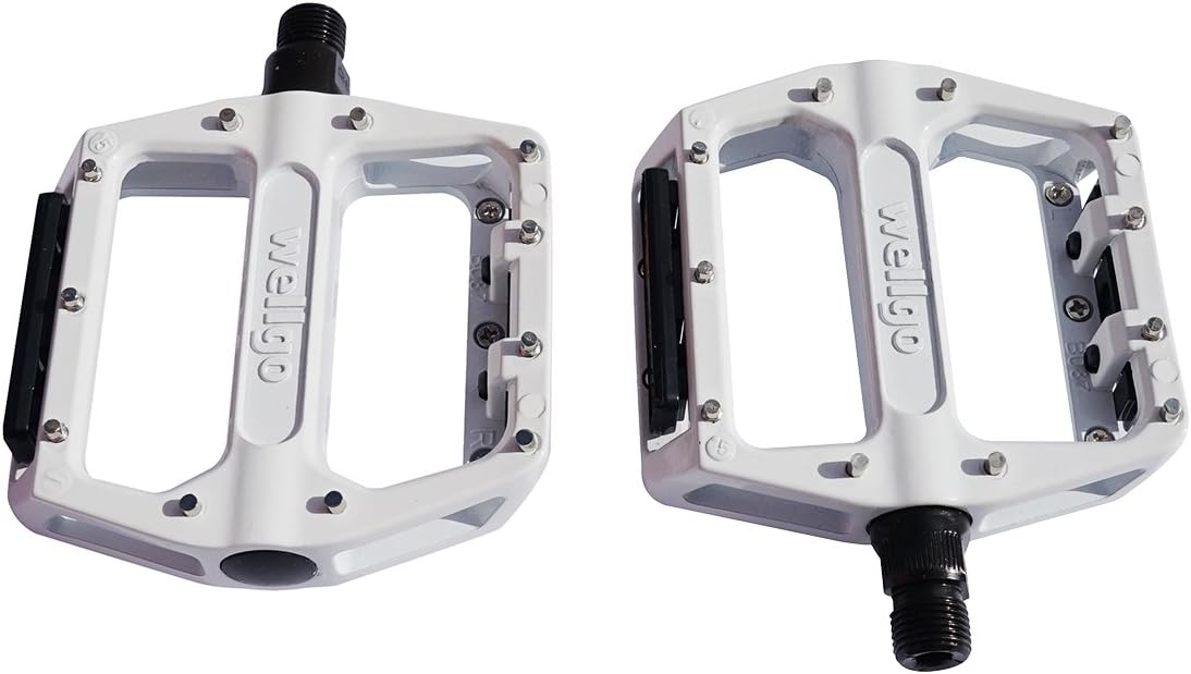 Roulements Scellés Antidérapantes Pédales De Vélo Extra Larges En Aluminium - Axe 9/16, Roulements Scellés - Pour VTT, Vélo De Route, Urbain - Argent Pédales Vélo Extra Larges