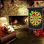 Kangkang@ Portable Double-faced Magnetic Hanging Dart Shot Dart Board Shot Game Toy Set for Bar Pub Home Party with 4 Dart