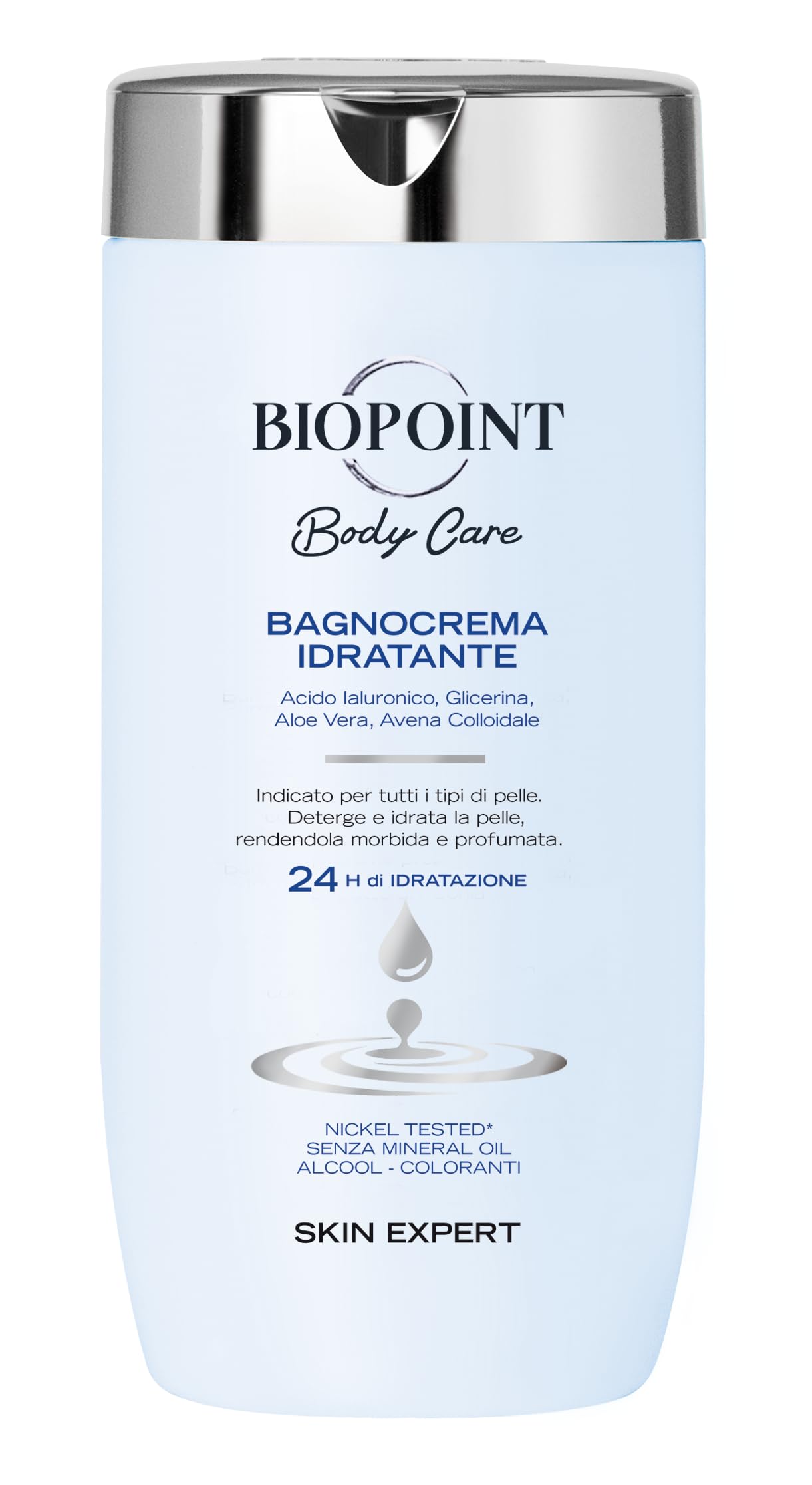 Biopoint - Energizing Bath Cream, Toning and Moisturizing Shower Cleaner, Gives Freshness and Tone for Soft and Hydrated Skin, 400ml