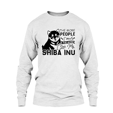 Amazoncom I Love My Shiba Inu T Shirt Long Sleeve Shirt