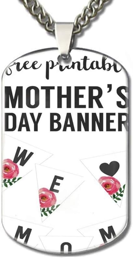 Amazon Com Panqjn Dog Tag Chains Mother S Day Banner Family Pet
