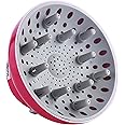 Hairizone Universal Hair Diffuser Adaptable for Blow Dryers with D-1.7-Inch to 2.6-Inch for Curly or Wavy Hair, Roseo