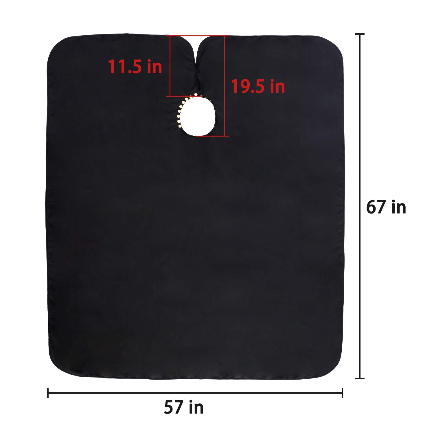 Oak Leaf Hair Salon Capes, Water-resistant & Antistatic Salon Haircut Capes with Snap Closure for Hair Cutting & Styling, 57x67 Inches, Pack of 2 : Beauty