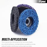 TPmax 115mm Strip Discs 3 Pack Purple Blue Black 4.5 inch 22mm Arbor view 6