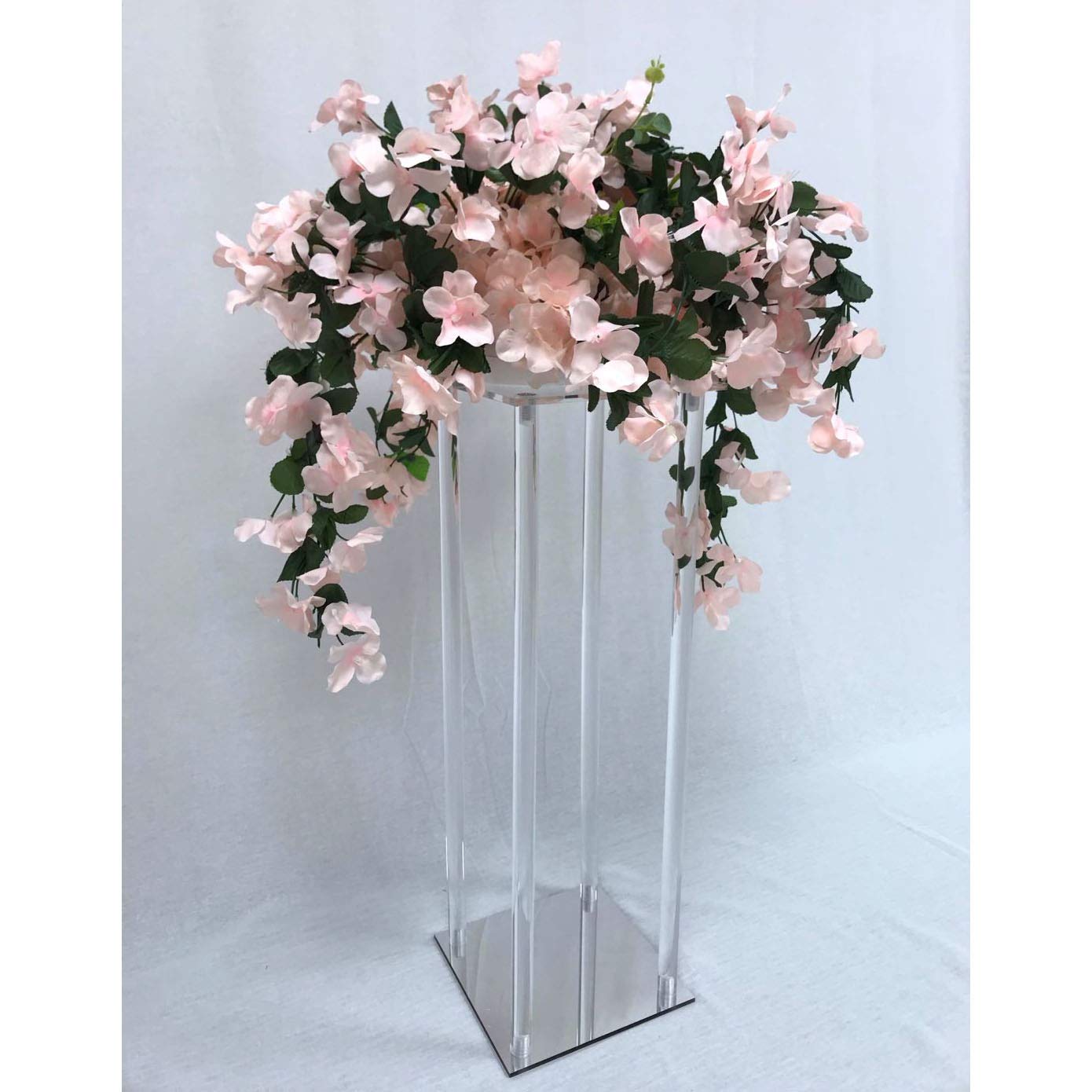 Everbon Set Of 10 25 6 Inches Clear Acrylic Flower Stand With