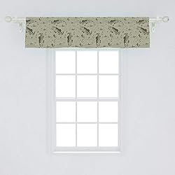 Ambesonne Fishing Window Valance, Hobby Concept