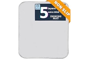 SAVUK Ironing Mat for Table Top, Ironing Blanket, Portable Ironing Pad for Washer, Dryer, Pad for Travel, Non Slip Dots Backing, Iron Board Alternative Cover with Padding for Laundry (20x28 inch)