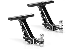 INJORA CNC Aluminum Drop Hitch Receiver for 1/24 RC Crawler SCX24 Upgrade(2pcs)