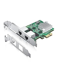 100M/1000M/2.5G NIC Network Card, Dual RJ-45