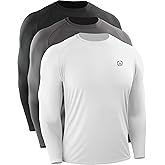 NELEUS Men's Dry Fit Long Sleeve Athletic Running Shirts