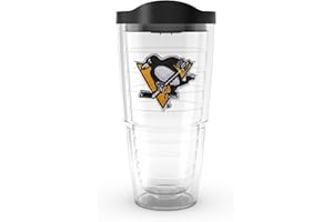Tervis Made in USA Double Walled NHL Pittsburgh Penguins Insulated Tumbler Cup Keeps Drinks Cold & Hot, 24oz, Primary Logo