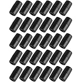 30 Pcs Plastic Breakaway Clasps Lanyard Safety Clasps Buckles Barrel Connectors for Necklace Bracelet Jewelry DIY Craft Making (Black)