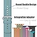 MXY WSETFD43E Apple Watch Band, Arbor Home 2016 Fine Woven Nylon Strap Replacement Wrist Classic Bracelet (42MM-Scuba Blue)