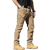 AUTIWITUA Men's Tactical Pants Water Resistant Flex Ripstop Cargo Pants Lightweight Hiking Pants with Multi Pockets(No Belt)