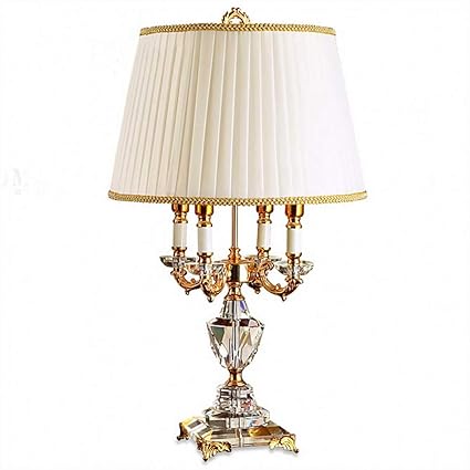 Amazon Com Xydexhn Classic European Crystal Table Lamp