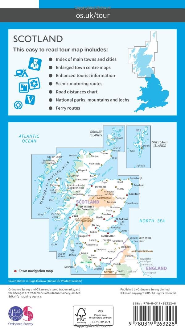Ordnance Survey Maps Scotland Scotland (Os Tour) (Os Tour Map): Amazon.co.uk: Ordnance Survey:  9780319263228: Books