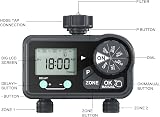johgee Water Timer 2 Outlet, IP54 Waterproof Garden Hose Timer view 9
