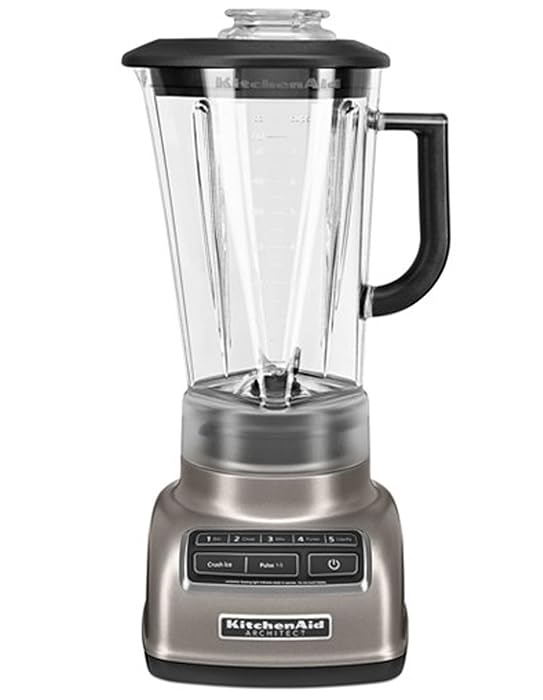 KitchenAid KSB1575ACS 5-Speed Diamond Blender with 60-Ounce BPA-Free Pitcher Architect Series, Coco Silver&hellip;