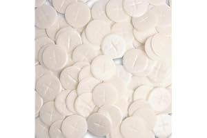 NEEDZO Altar Bread 1 1/8" White Cross Design 100 Communion Hosts