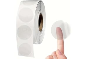 1000Pcs/Roll Transparent Blank Handmade Sticker Gift Seal Label Sticker Envelope TabSealer and Retail Package Clear Seal Labe