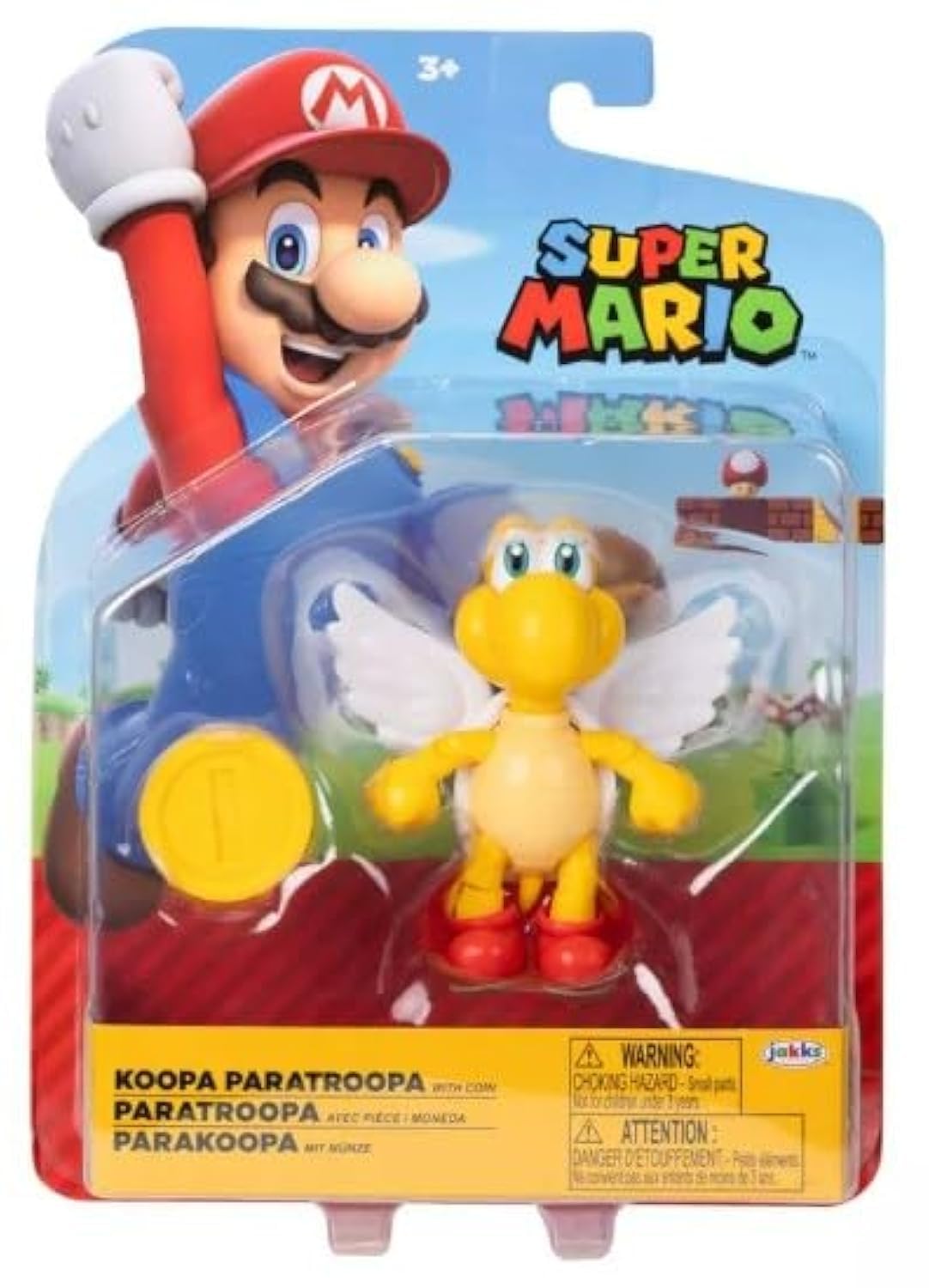 Super Mario 4 inch Action Figure (Koopa Paratroopa with Coin) โ image 1