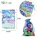 DND Metal Dice Set, 7-Piece polyhedral Dragon Metal dice Danirora Mermaid Party Favors, [48 Pack] Mermaid Keychains for Kids Birthday Party Supplies Goodie Bag Fillers Carnival Prize for 12 Girls (F)